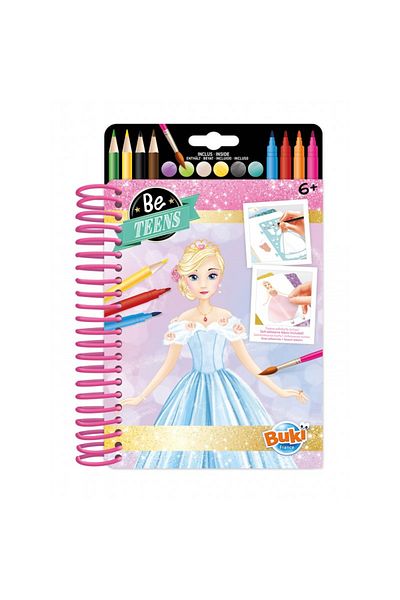 Buki France Fashion Designer Set for Kids - Draw Princess Dresses