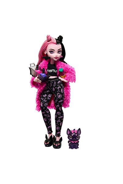 mattel Păpușă și accesorii pentru petrecere Monster High Creepover cu Watzie Dog
