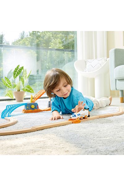 Hape Children's Toy - Dual Mode Toy Space Shuttle