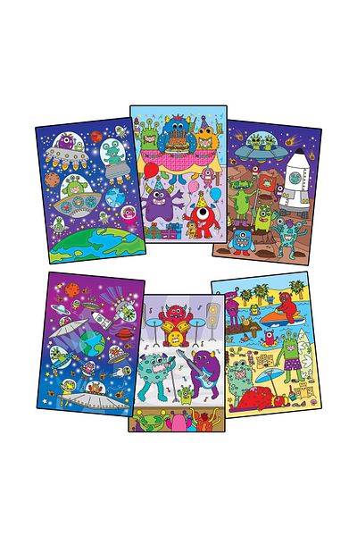 Galt Water Magic: Monsters and Aliens Coloring Book