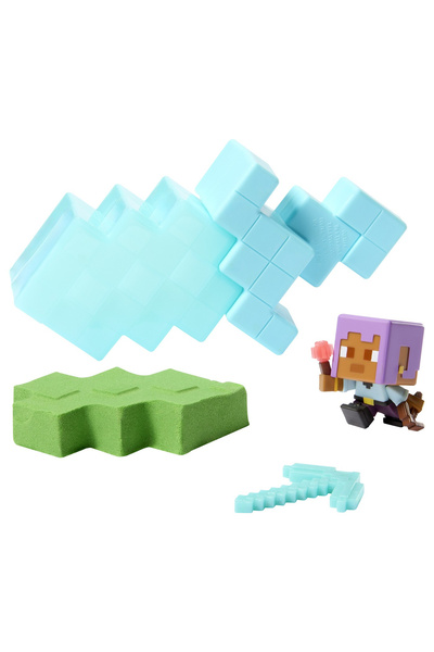 mattel Průzkumná sada dolu v tyrkysovém režimu pro Minecraft Mini