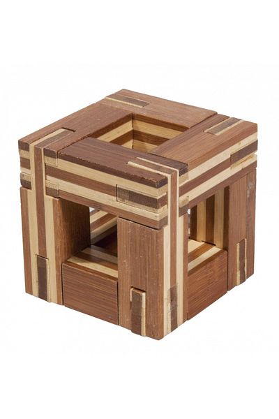 Fridolin Joc logic IQ din lemn bambus Magic frame