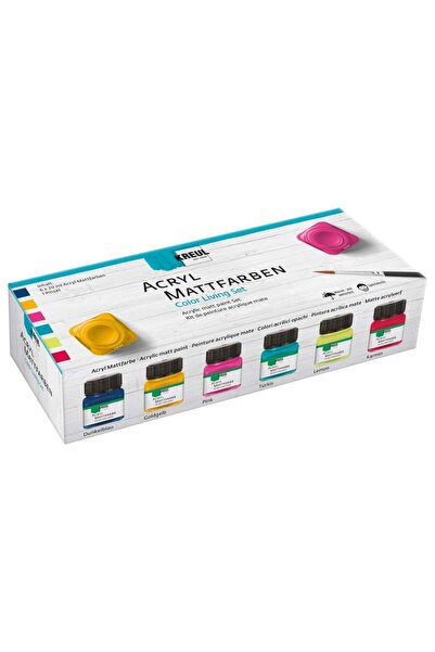 Kreul Vopsea Acrilica Mata Color Living , Σετ 6 Buc X 20 ml