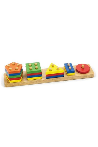 Viga Toys Joc De Sortare Educativ Cu Forme Geometrice,