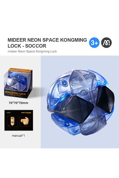 Mideer Joc Kongming Lock Pentru Antrenarea Creierului Si A Rabdarii, Soccor, Brain Twister
