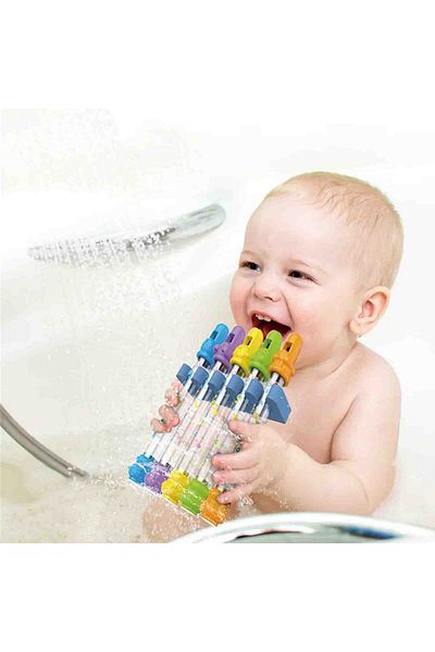 Micostore Jucarie de baie bebelusi, Fluier cu Apa, 5 buc/set