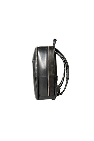 Exacompta Δερμάτινο σακίδιο πλάτης για φορητό υπολογιστή Exactive 14" 17637e, μαύρο