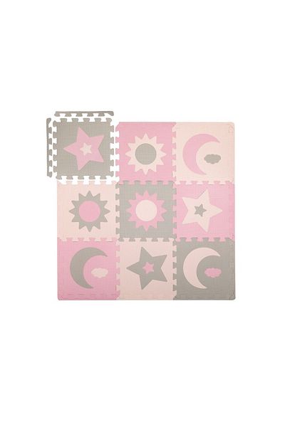 Momi Covoras De Joaca Puzzle 93x93 Cm , Nebe - Pink