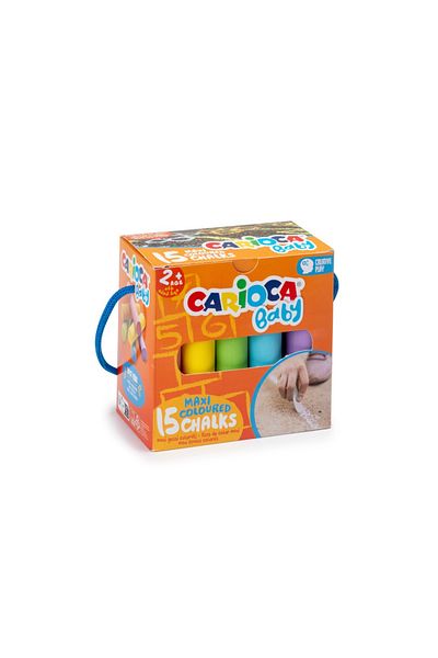 CARIOCA Dust-Free Chalk For Children 2 Years Old, Baby 15 Pieces/Box