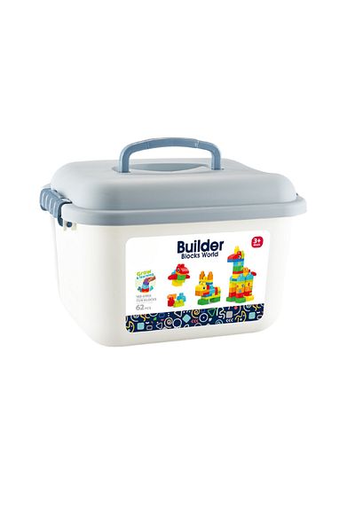 Bufnitel Set De Constructie In Cutie - Animalute (62 PIESE)