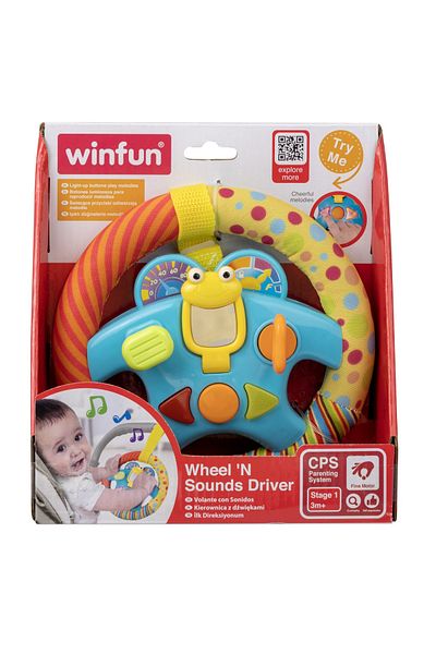 WINFUN Musical Steering Wheel For Babies,