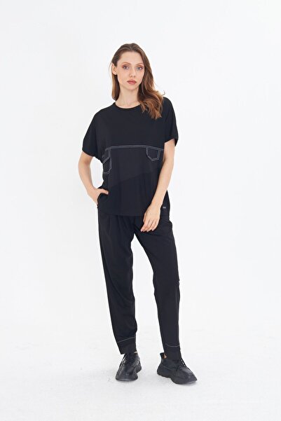 LAMANTE SİYAH BASIC PANTOLON