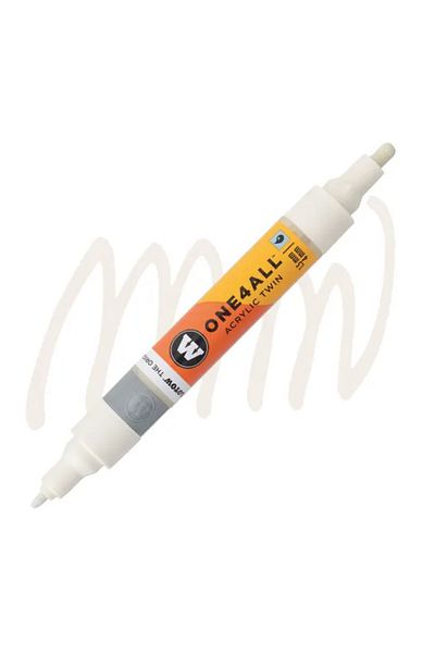 Molotow Marker One4all Çift Taraflı Akrilik Kalem Nature White 229