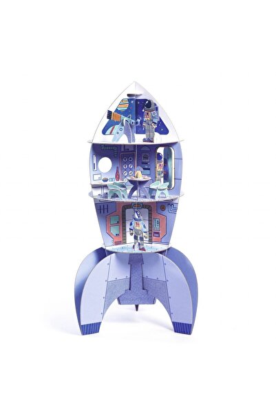 djeco Racheta De Colorat Si Asamblat,