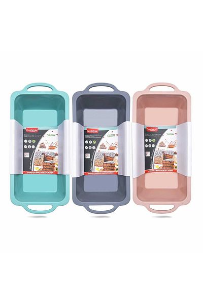 COOKSTYLE Oven Tray, Silicone Cake Mold, For Bread, Sponge Cake, Cakes, 27 X 14 X 6.5 Cm
