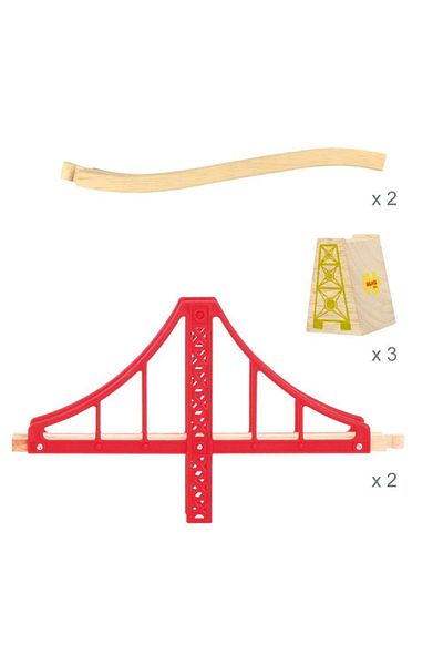 BigJigs Double suspension bridge - Innovative toy for little explorers