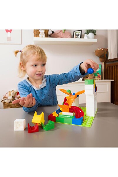 Hubelino Children's Toy Marble Run - Pendulum Extension (46 PIECES)