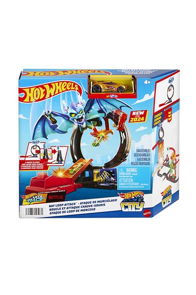 mattel Hot Wheels City Enemy Track Bat Loop