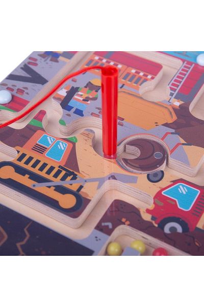 BIGJIGS Toys Maze Puzzle - On the Construction Site