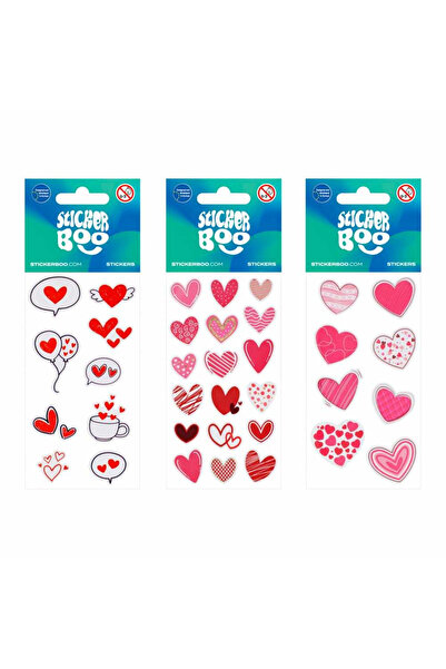Micostore Heart Stickers, Valentine's Day, Love Stickers, Stickers For Creative Activities For Children