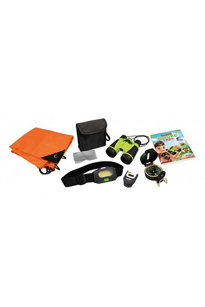 Buki France Aventura In Natura - Set Binoclu, Lampa, Busola, Pedometru Si Rucsac