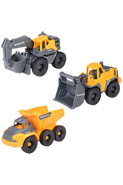 Dickie Toys Construction Set With 3 Vehicles 16 Cm