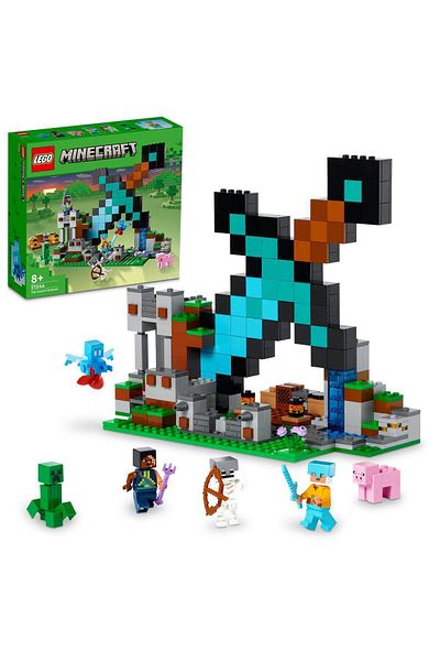 LEGO Minecraft Sword Base 21244 - Toy Building Kit For Kids Ages 8 And Up (427 PIECES)
