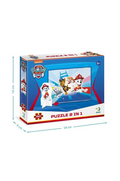 Dodo Puzzle 2 v 1 - Tlapková patrola na misi (60 dílků)