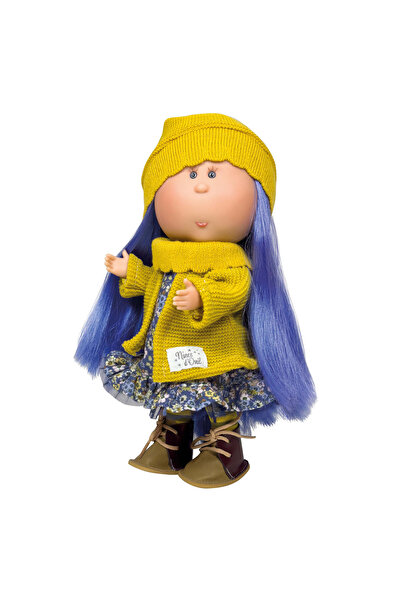 OEM Păpușa Nines D'onil, Mia, cu păr albastru, cu articulații, cu parfum de v...