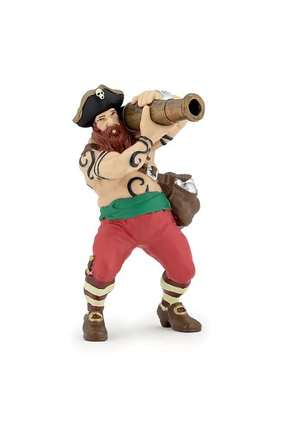 Papo Pirate Figurine With Cannon