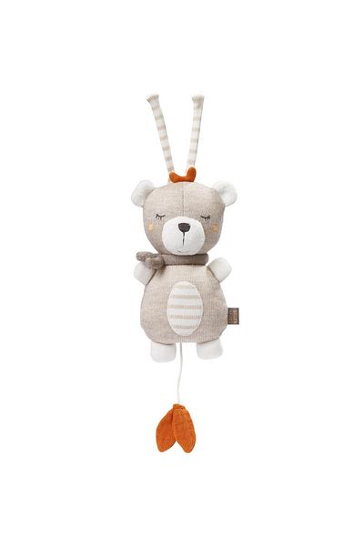 Fehn Mini musical toy - NATUR Teddy Bear
