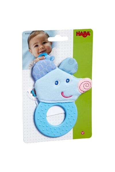 Haba Gum Ring, Baby Teething Toy, Mouse, 0 Months ,