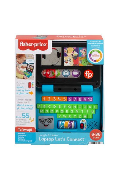 mattel Fisher Price Laugh&learn Interactive Laptop in Romanian