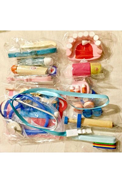 Micostore Ιατρικό Κιτ Παιχνιδιού - Γιατρός, Οδοντίατρος, Ξύλινο Παιχνίδι, Παιχνίδι Ρόλων