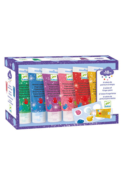 djeco Acuarele Cu Sclipici Pentru Pictat Cu Mana,