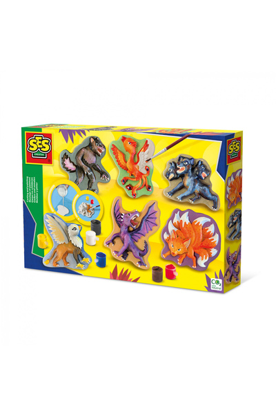 SES Creative Creative Children's Set With Molding And Painting - Mythical Cre...