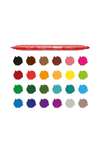 CARIOCA Carioci Cu Varf Dublu, Birello 24 Buc / Set