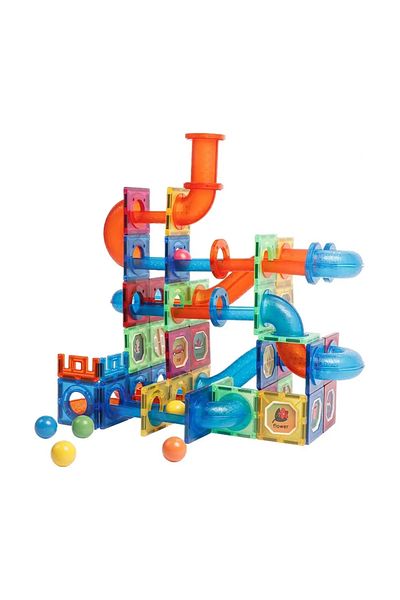 Magplayer Magnetic Building Set - Marble Run (102 PIECES)