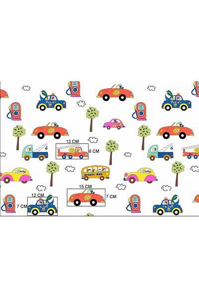 Hubners Trafic 5-piece Multicolor Crib Bedding
