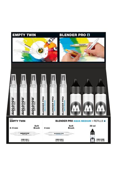 Molotow Blender Pro Aqua Medium Display 27 Buc