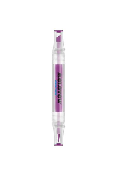 Molotow Aqua Twin 1mm/2-6mm Purple Double-tipped Marker