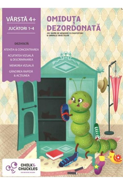 Chalk and Chuckles Memory Game - Messy Caterpillar