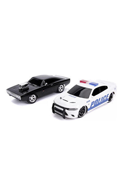 Simba Fast And Furious RC Car Set Toyota Supra&Dodge Charger Srt Scale 1:16