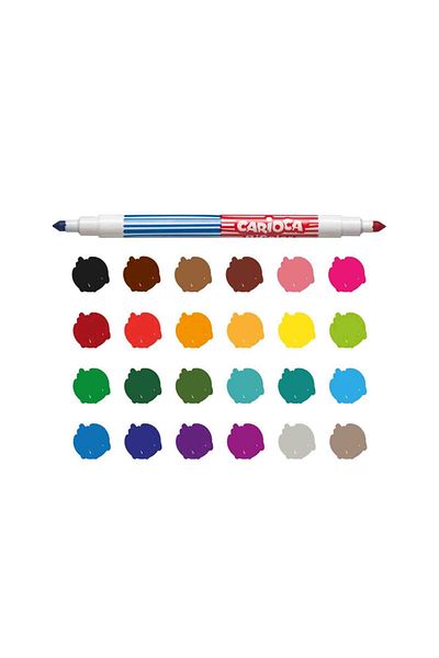 CARIOCA 2 Bi-color Heads 12 Pcs / Set
