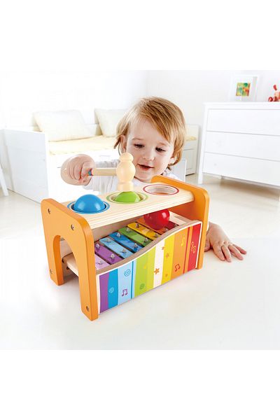 Hape Wooden Toy - Xylophone And Ball Hammer