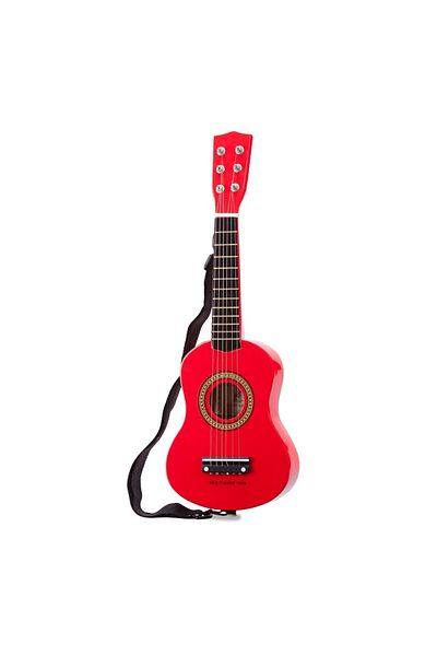 New Classic Toys Red Wooden Guitar For Kids