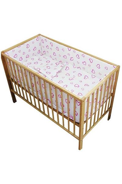 Hubners Hearts 5-piece Crib Bedding