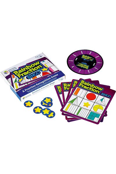 Learning Resources Bingo Game - Rainbow of Fractions