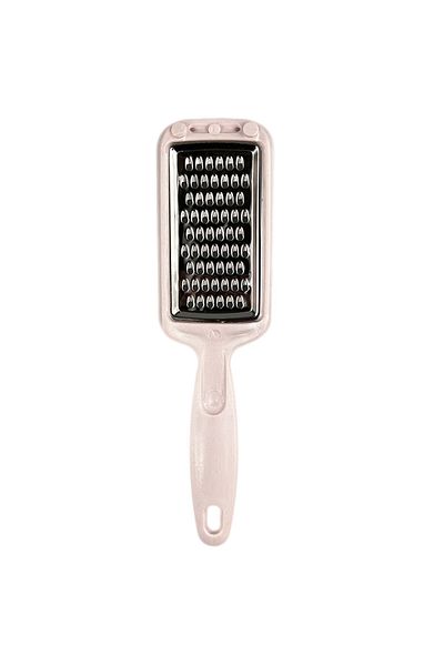 Micostore Food Grater, With Plastic Handle And Hanger, Stainless Steel Blade, Bpa Free, Pink
