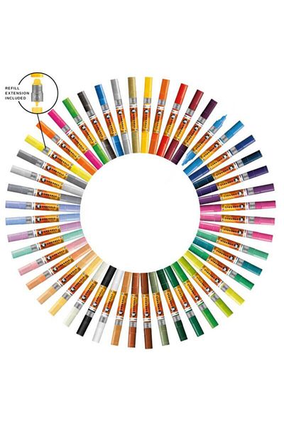 Molotow Acrylic Paint Marker, Dual Tip 1.5 And 4 Mm, One4all, Twin Pumpmarkers, 48 ​​Colors